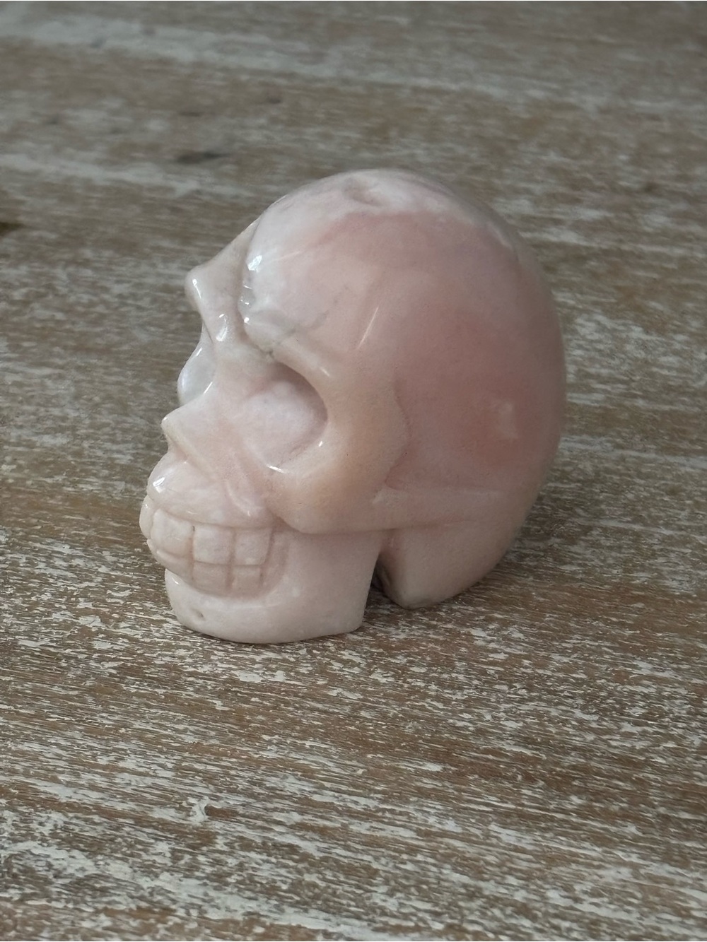 Pink Opal Skull